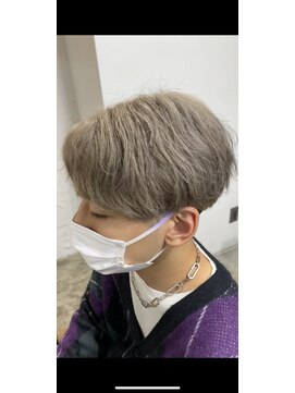 エルオム(EL.HOMME) 【KAITO】センターパート×グレージュ！