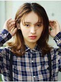 大人可愛い小顔ワンカールレイヤーミディ◎20代30代40代50代