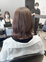 ハルキ ミナト ジャパン オオサカ(HARUKI MINATO japan OSAKA)&nbsp;ラベンダー×くびれボブ 20代30代40代ヘア 小顔 大阪ボブ 梅田