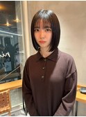 ボブ/ミニボブ/ミディアム/切りっぱなしボブ