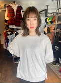 顔まわりcutオリーブベージュ