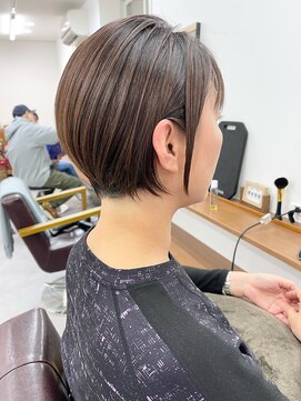 ランプ(Lamp) 白髪染め/髪質改善/中野/ボブショート ビフォアー＆アフター