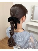 タイト編みおろしアレンジ