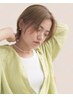 【学割U24限定】カット+前髪縮毛 ［池袋駅/韓国/ブリーチなしダブルカラー]