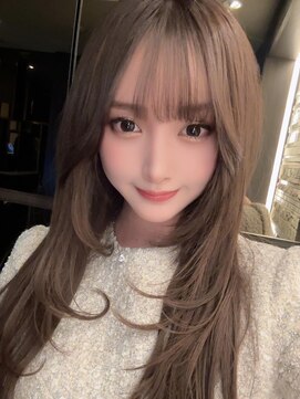 ノク 渋谷(nok) キホスタイル_イメチェンピンクベージュ前髪