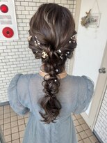 フェリーチェ(Felice)&nbsp;編みおろし　華やかヘア　お呼ばれヘア　結婚式ヘア
