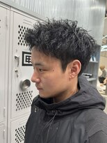 フィフス 渋谷(fifth)&nbsp;緩めツイストスパイラル無造作シャドウパーマ渋谷メンズ