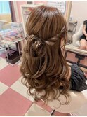 ハーフアップ