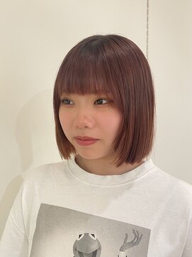 ヘアメイク カン プラスエフ(HAIR MAKE KANN+f) ぱっつんボブ★切りぱなしボブ★インナーカラー