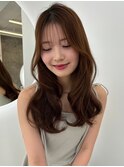 透け感たっぷりベージュブラウン◎矢口