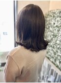 【春にぴったり!軽やかミディアムレイヤースタイル】