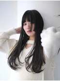 レイヤーカット／ナチュラル／モテ髪/銀座/ロングレイヤー