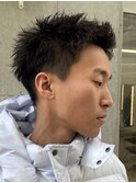 スパイキーショート　大人短髪　