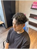 大人スパイラルパーマメンズパーマ郡山パーマ