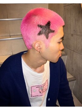 ビンゴ 高松店(BINGO) 1363ニュアンスデザインブリーチカラーバリカンアートボウズ