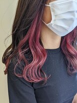 セイル(Sail) ピンクインナーカラー×ゆるウェーブハイライトカラー