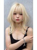着物/ミディアムレイヤーカット/似合わせカット/大人ガーリー