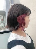 イヤリングインナーカラー　× &nbsp;ピンク