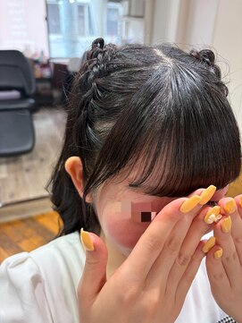 ルリエ(Relier) 編み込みハーフツイン