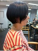 【c16】髪質改善ショートボブハイライト白髪ぼかしヘアセット