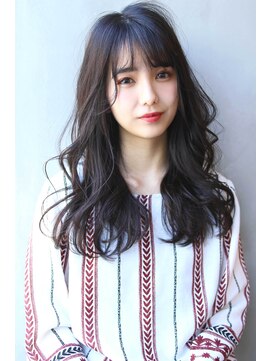 ブラン 梅田(Blanc) 【Blanc/梅田】黒髪/無造作カール/ロング 2