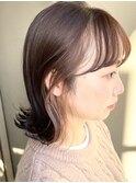 柔らかくすみピンク×ロブ