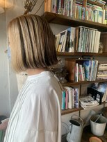 フクタ フロムヘアー(HUKUTA from hair)&nbsp;セクションハイライトボブ