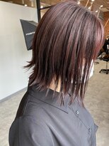 アットラップレーヴ(attrape-reve)&nbsp;【attrape-reve】大人クール☆ツヤ感カラー×切りっぱなしボブ