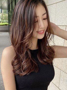 ドゥ(Du) ピンクブラウン 流し前髪