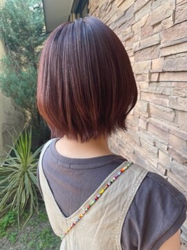 ヘアドゥーポジャ 藤岡店(hair Do poja) コーラルピンクブラン