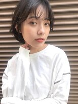 ナックアベノ(knack abeno)&nbsp;グレージュ×Aラインミニボブ/シースルーバング/レイヤーカット