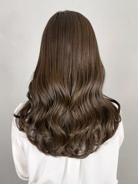 アルバム 新宿(ALBUM SHINJUKU) オリーブグレージュ_外ハネボブセクションカラー_ba393791