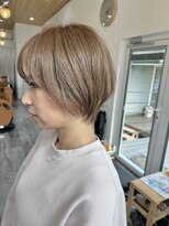 レポ(LEPO)&nbsp;くびれショート◎ミルクティーベージュ