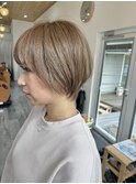 くびれショート◎ミルクティーベージュ