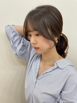 イオエ(ioe) 似合わせカット/メルティカラー/ウェーブミディアム/着物