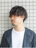 大人 濡れ髪 マッシュ 縦落ちパーマ