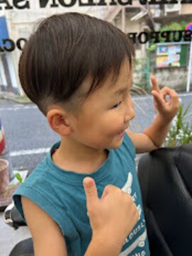 ヘアーサロンサトウ キッズスタイル ＃平井＃理容室＃バーバー＃メンズ