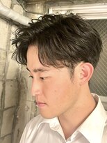 メンズココ 清澄白河店(MENS COCO)&nbsp;ニュアンスパーマセンターパートコンマヘアツーブロック