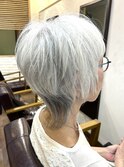 オシャレグレイヘアー50代60代