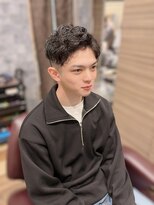 銀座マツナガ 神田店&nbsp;ツイストスパイラルマッシュ無造作ショートメンズパーマゆるふわ