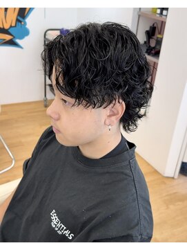 ビカム 名駅(become) 【サーフカールパーマ】メンズウルフ無造作スパイラル束間名古屋