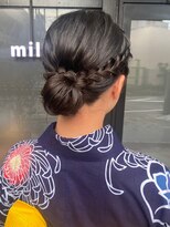 ミル(1001 mille)&nbsp;浴衣ヘアセット/浴衣ヘアアレンジ/浴衣着付け/花火着付け