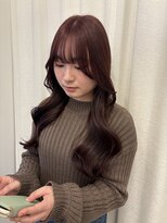 ボタン ハカタ(VOTAN hakata)&nbsp;【博多美容室/坂本早苗】韓国ヘア/ピンクブラウン/前髪カット