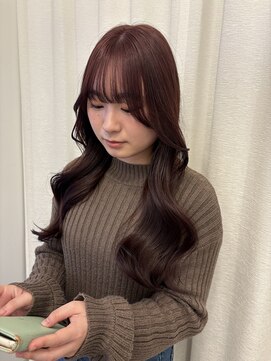 ボタン ハカタ(VOTAN hakata) 【博多美容室/坂本早苗】韓国ヘア/ピンクブラウン/前髪カット