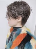 【morio原宿】ハンサムショート　ニュアンスパーマ前髪なし