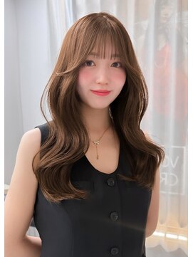 ボタン テンジン(VOTAN tenjin) 【votan_はまひ】くすみベージュ/顔まわりカット/韓国風巻き