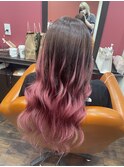 #プルエクステ#派手髪#ピンクカラー#髪質改善トリートメント