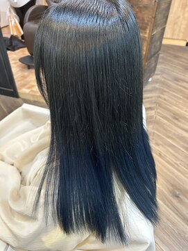 カーリーズ(Curly's) ブルーブラックグラデーション