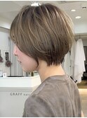丸みのあるショートボブ！！