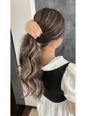 【colors 田宮】夏休みの派手髪。コントラストシールエクステ